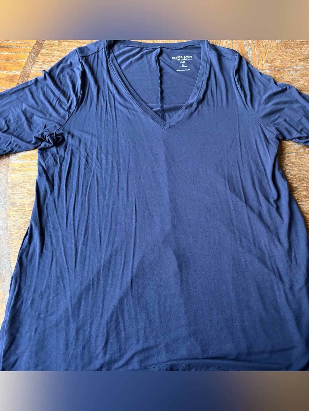 Navy V-Neck Women’s Shirt